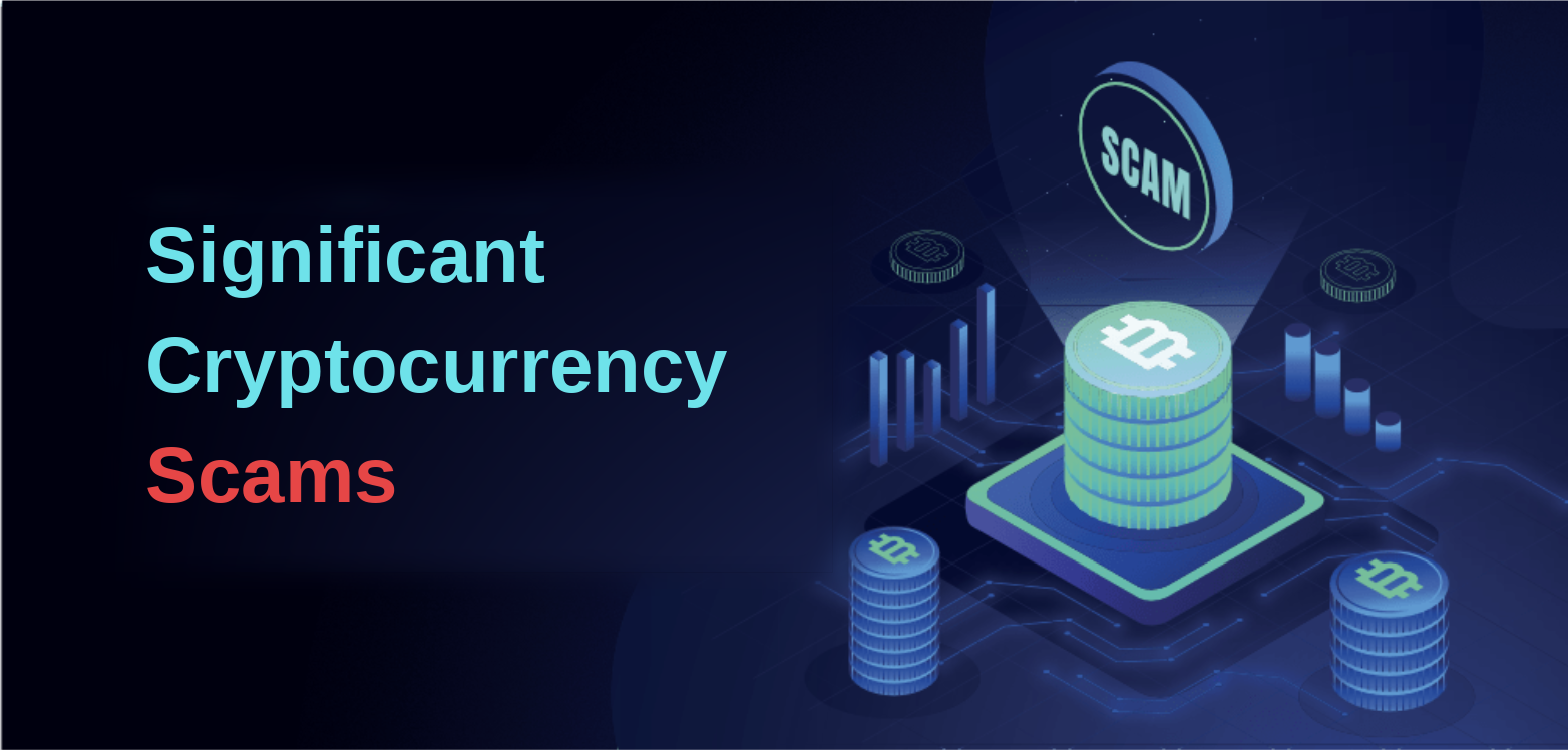 Common Cryptocurrency Scams header illustration